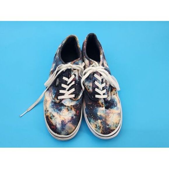 Vans Galaxy Womens Shoes 7 Off the Wall Space Theme Gym Lace Up Low top - Picture 3 of 6